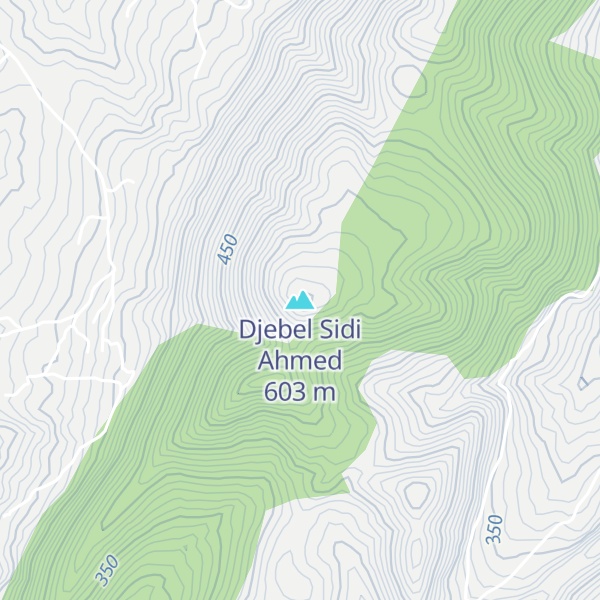 Map of Djebel Sidi Ahmed