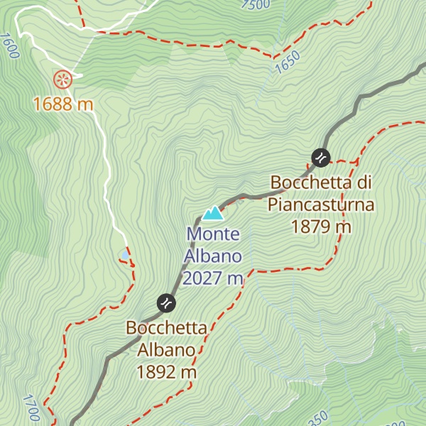 Map of Monte Albano