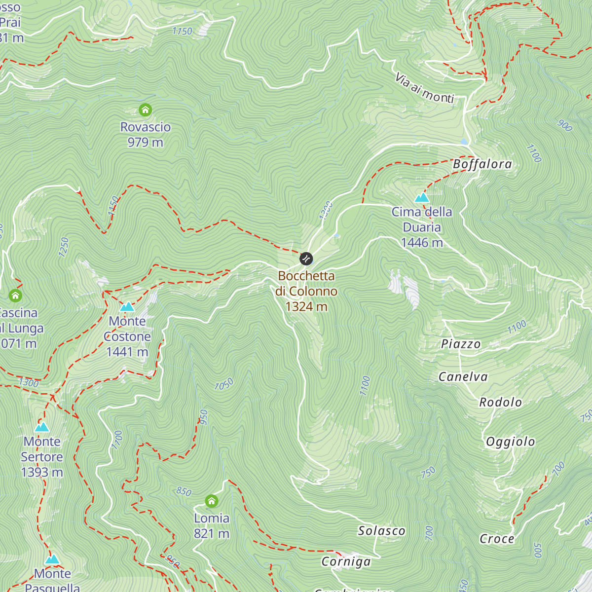 Rifugio Alpe di Colonno map