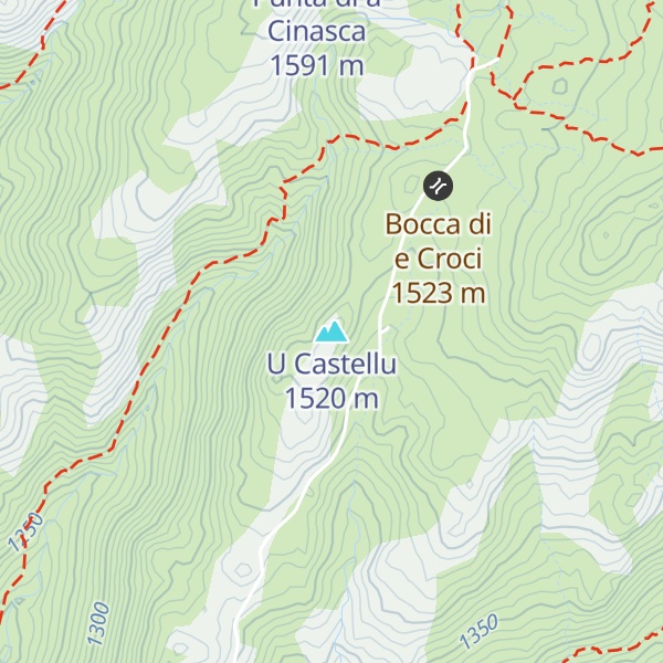 Map of U Castellu