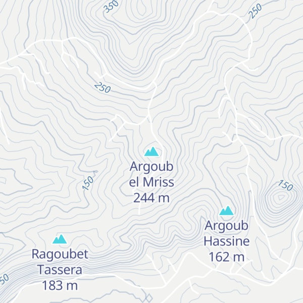 Map of Argoub el Mriss