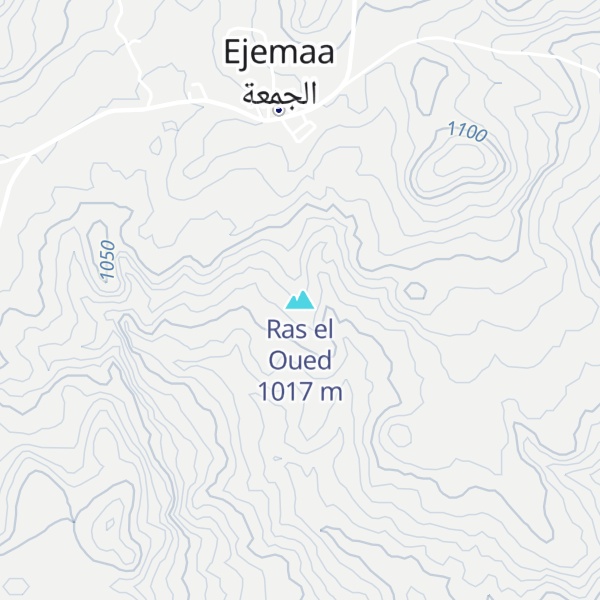Map of Ras el Oued