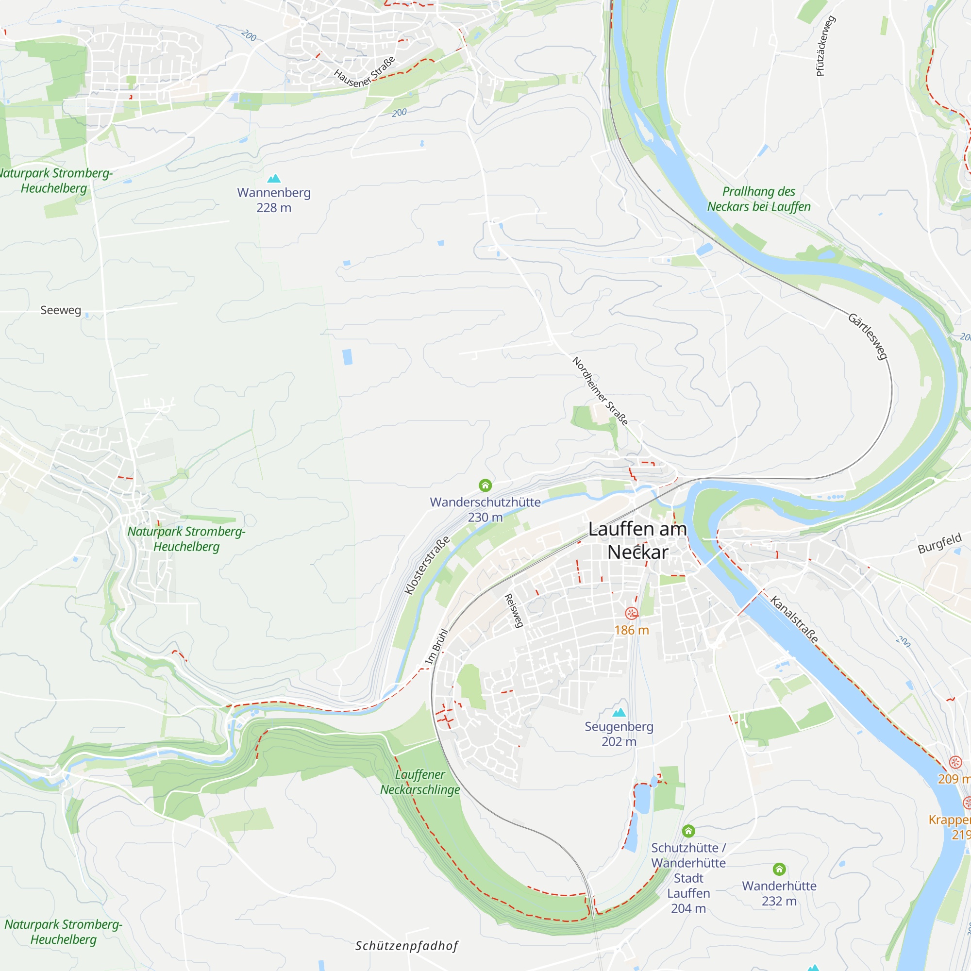 Wanderschutzhütte map