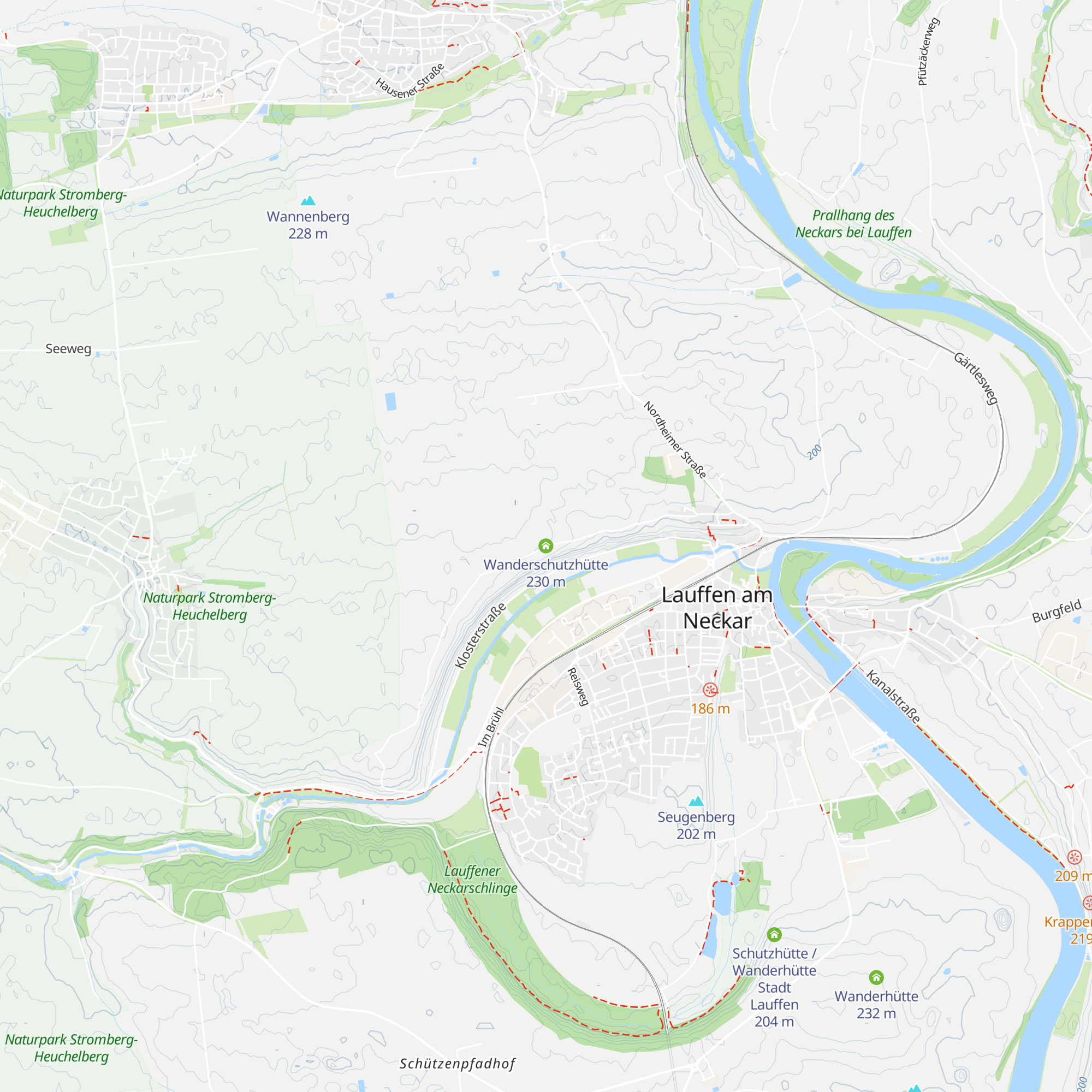 Wanderschutzhütte map