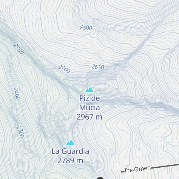 Map of Piz de Mucia