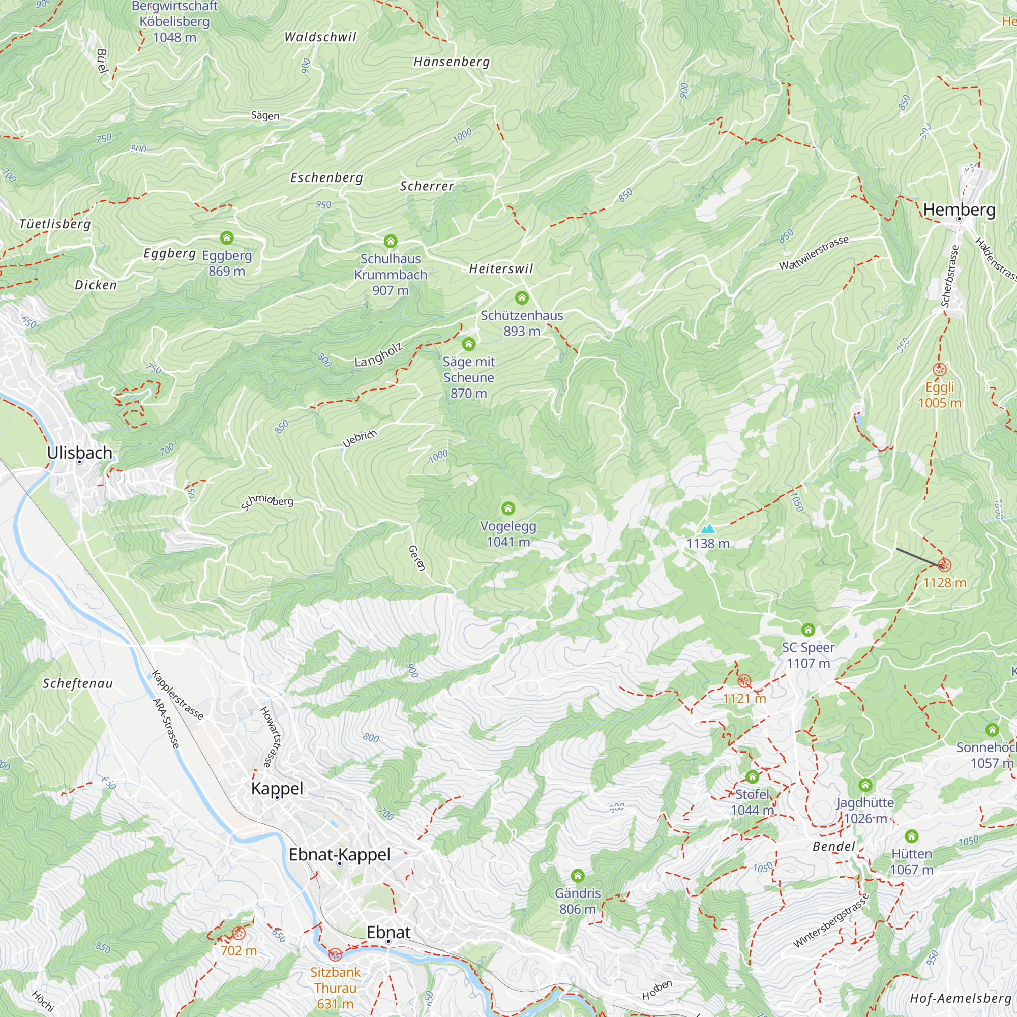 Vogelegg map