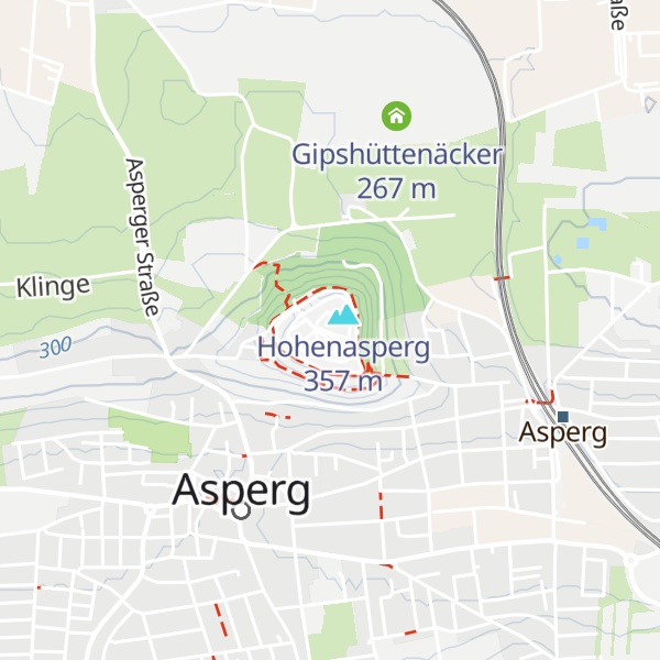 Map of Festung Hohenasperg