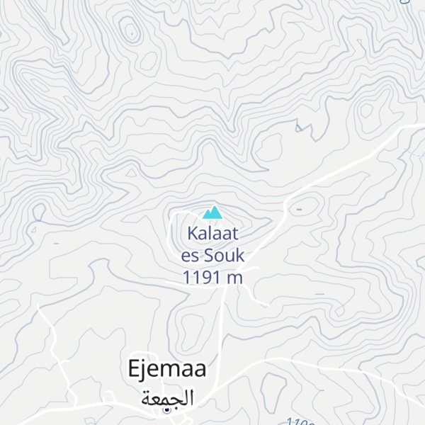 Map of Kalaat es Souk