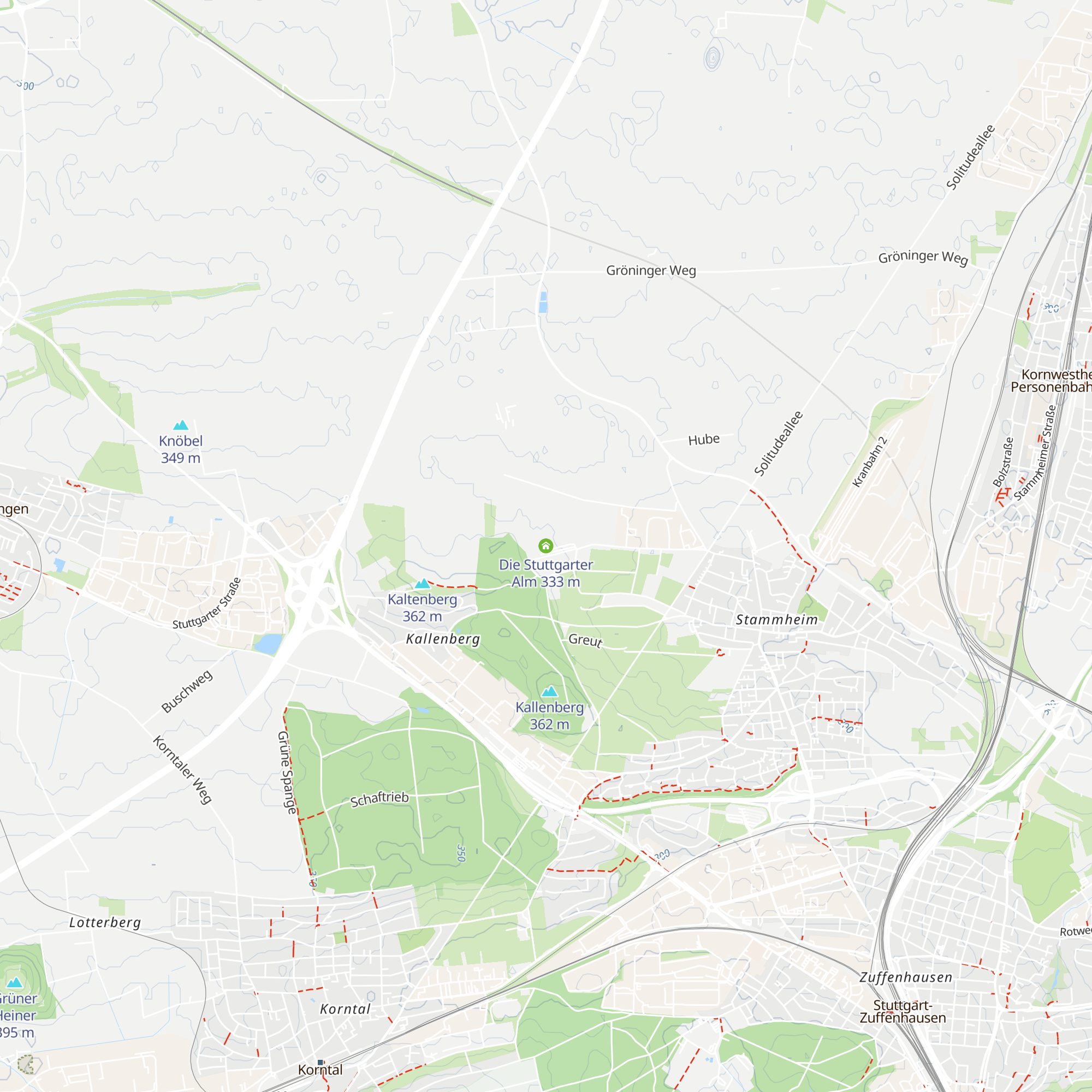 Die Stuttgarter Alm map