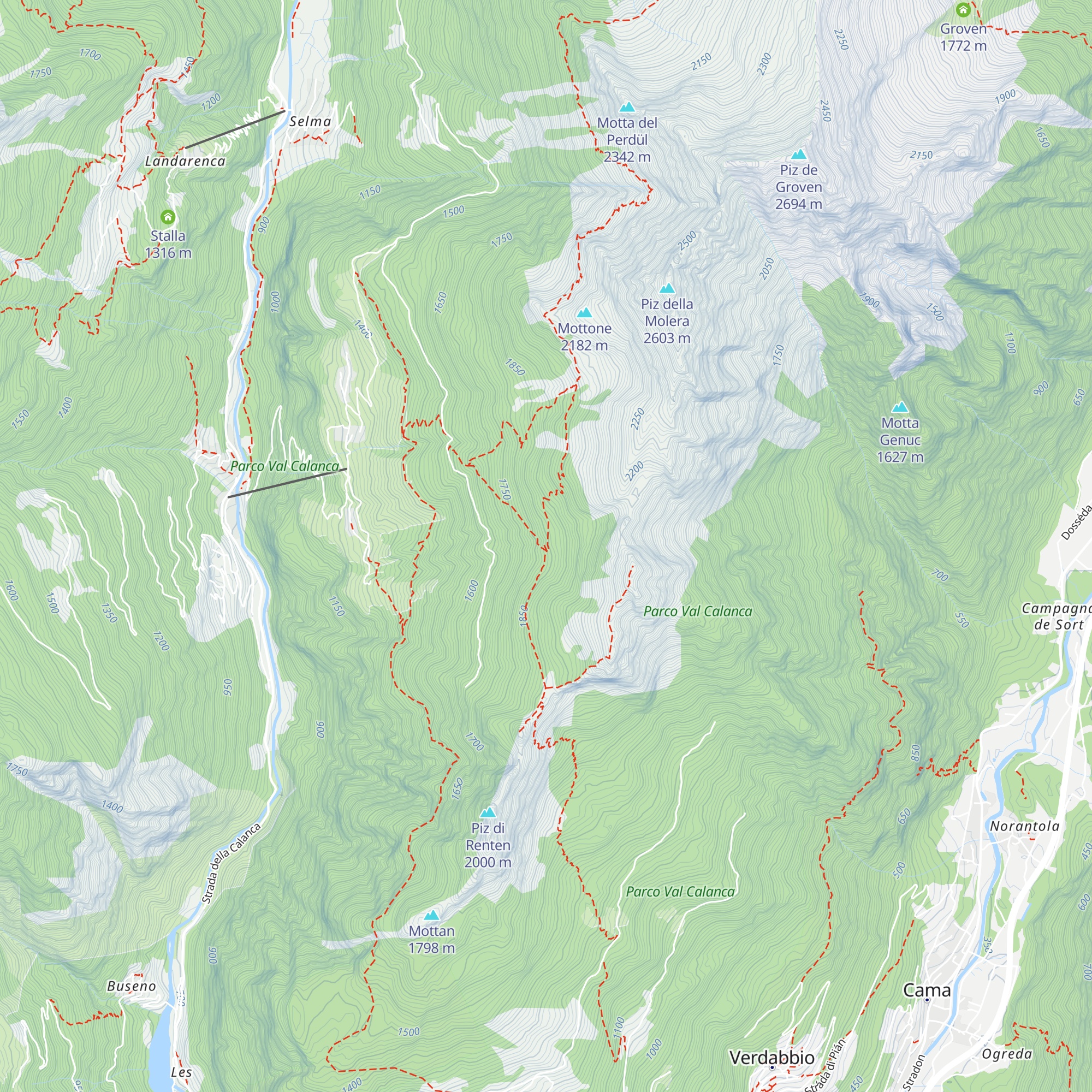 Alp di Fora map
