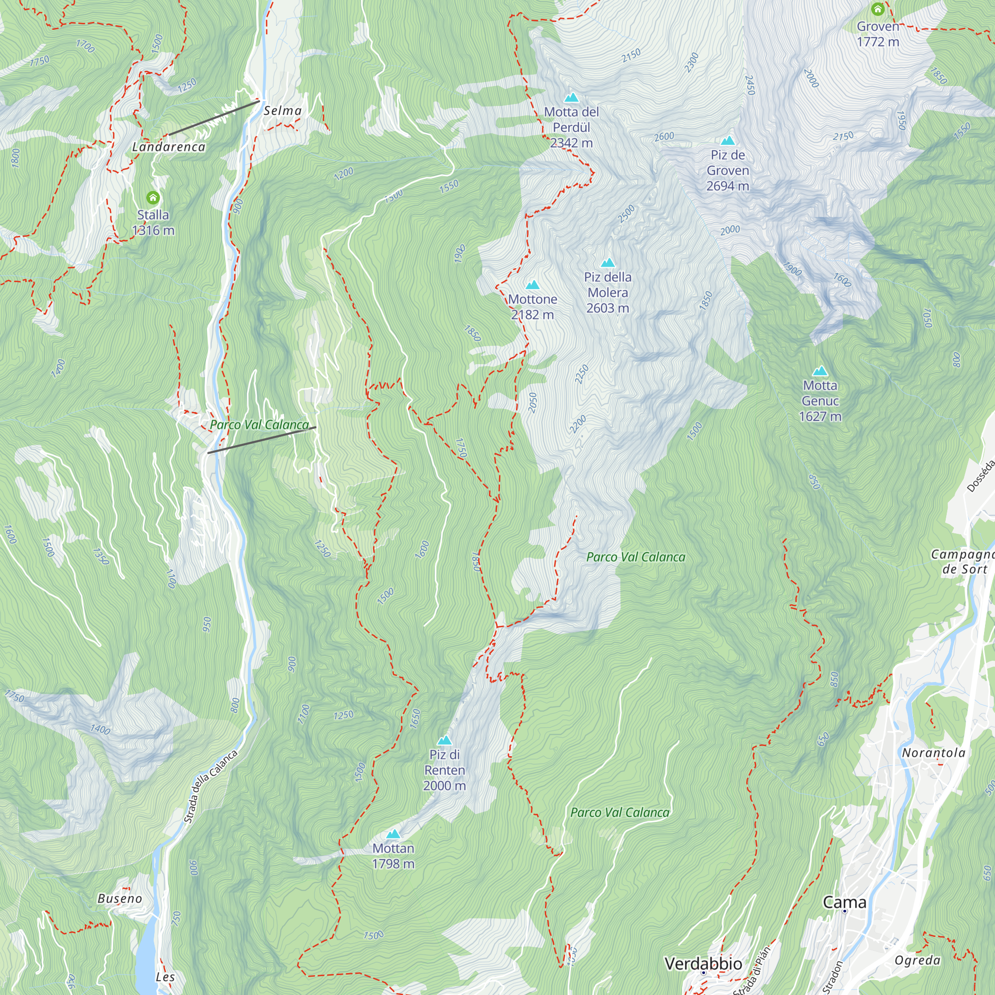 Alp di Fora map