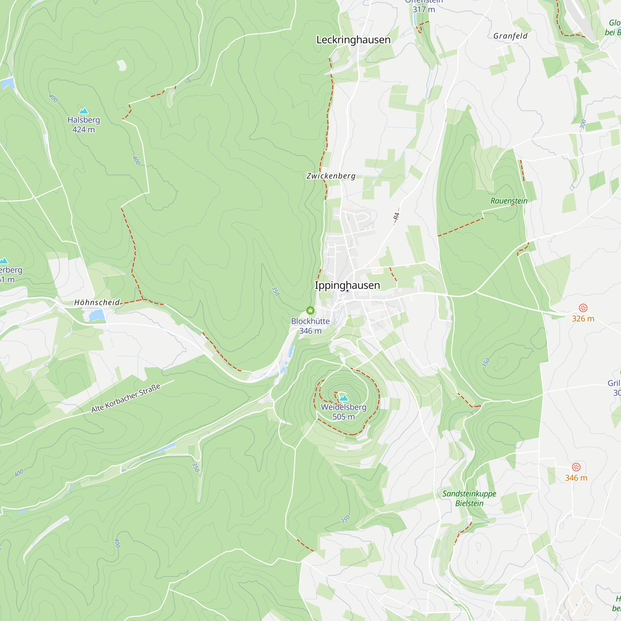 Blockhütte map