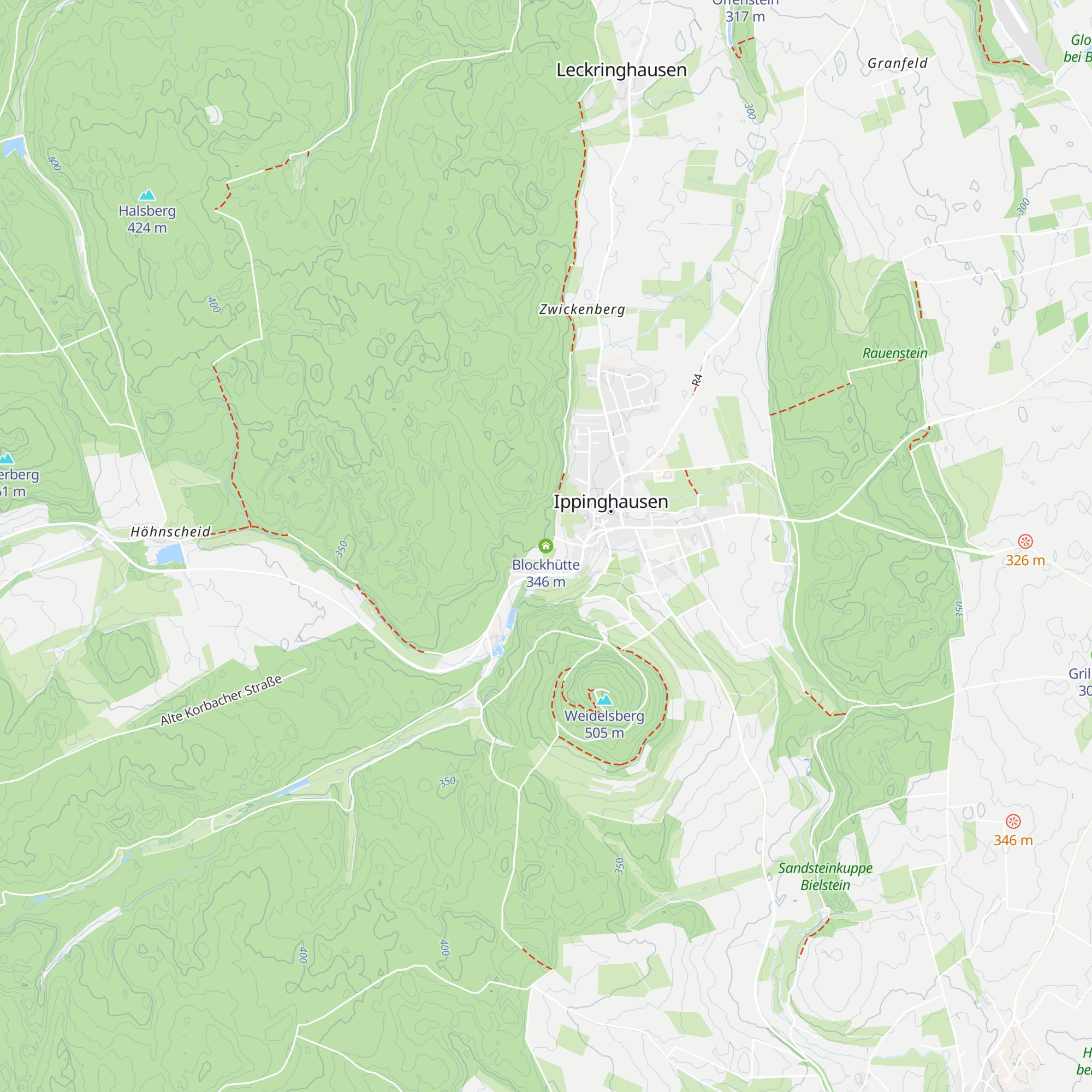 Blockhütte map