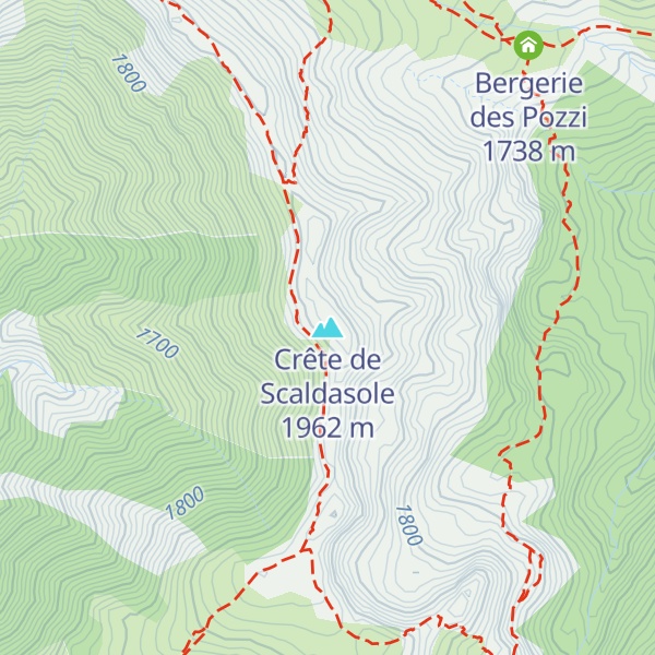 Map of Crête de Scaldasole