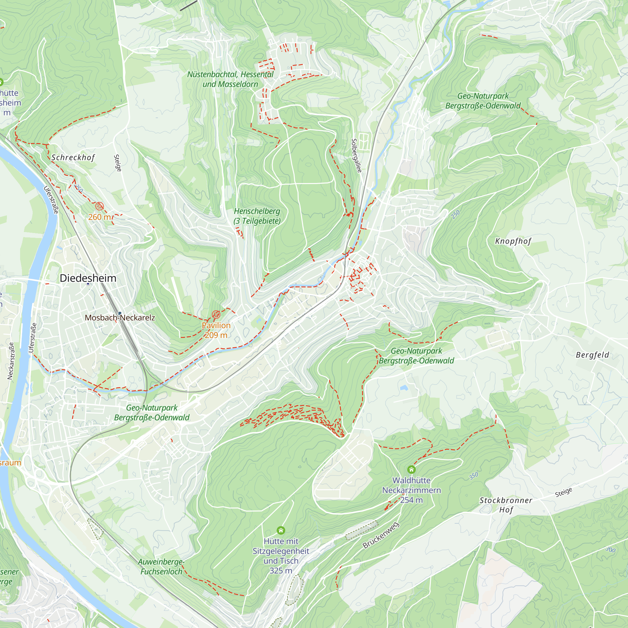 Touristikgemeinschaft Odenwald e.V. map