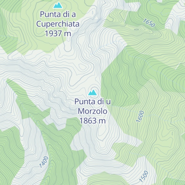 Map of Punta di u Morzolo