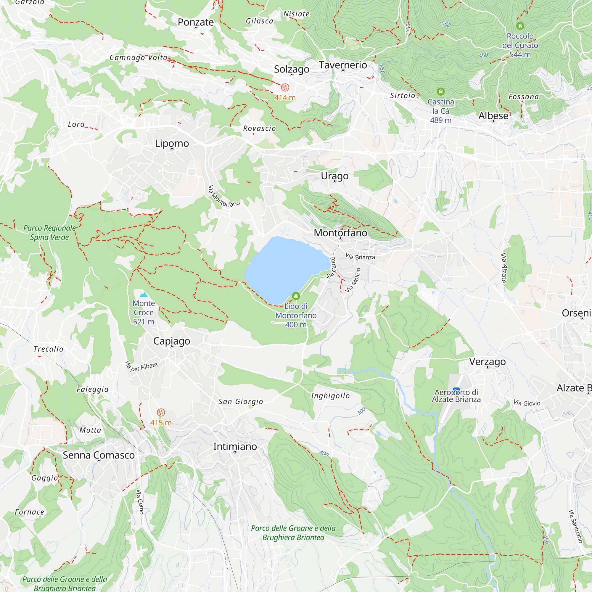 Lido di Montorfano map