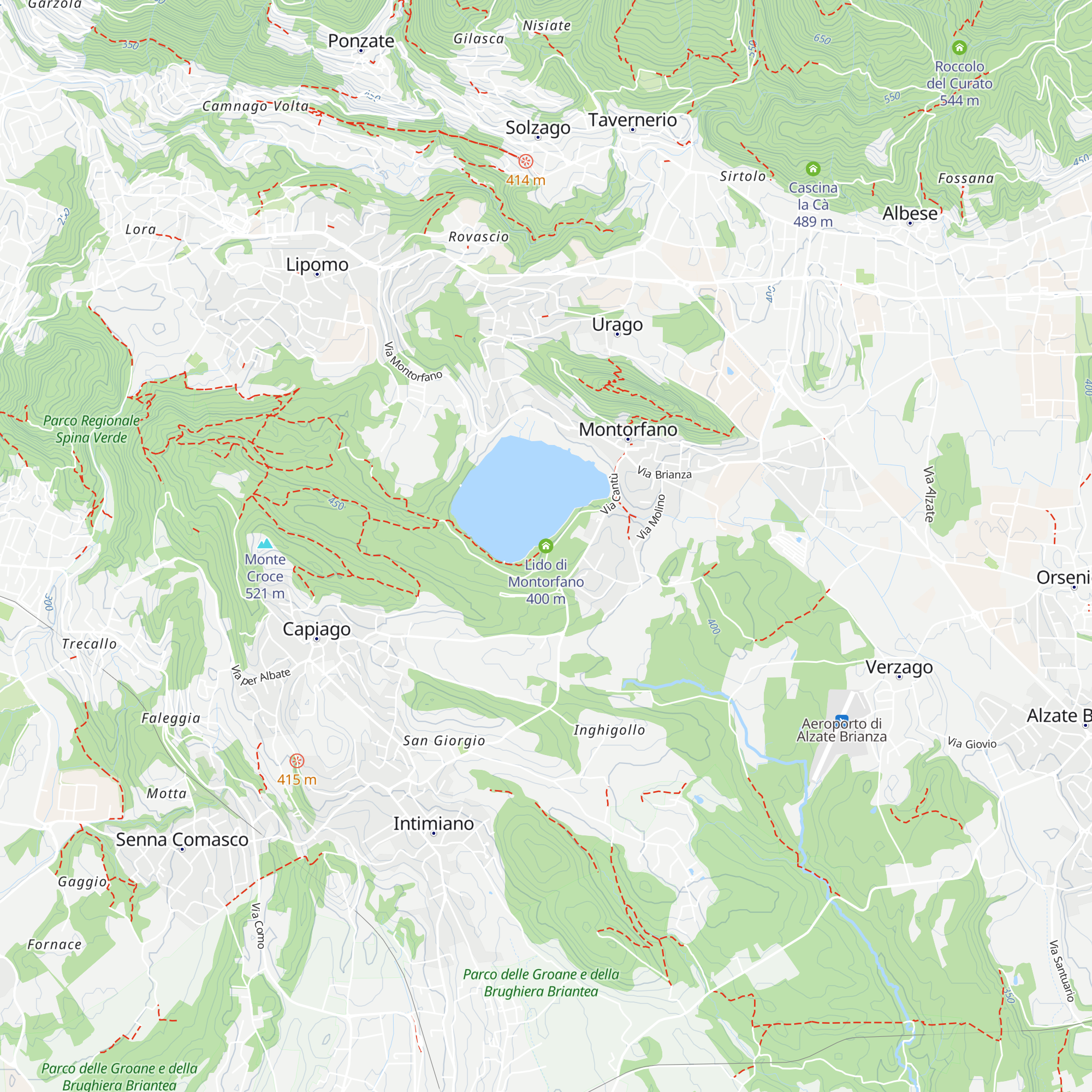 Lido di Montorfano map