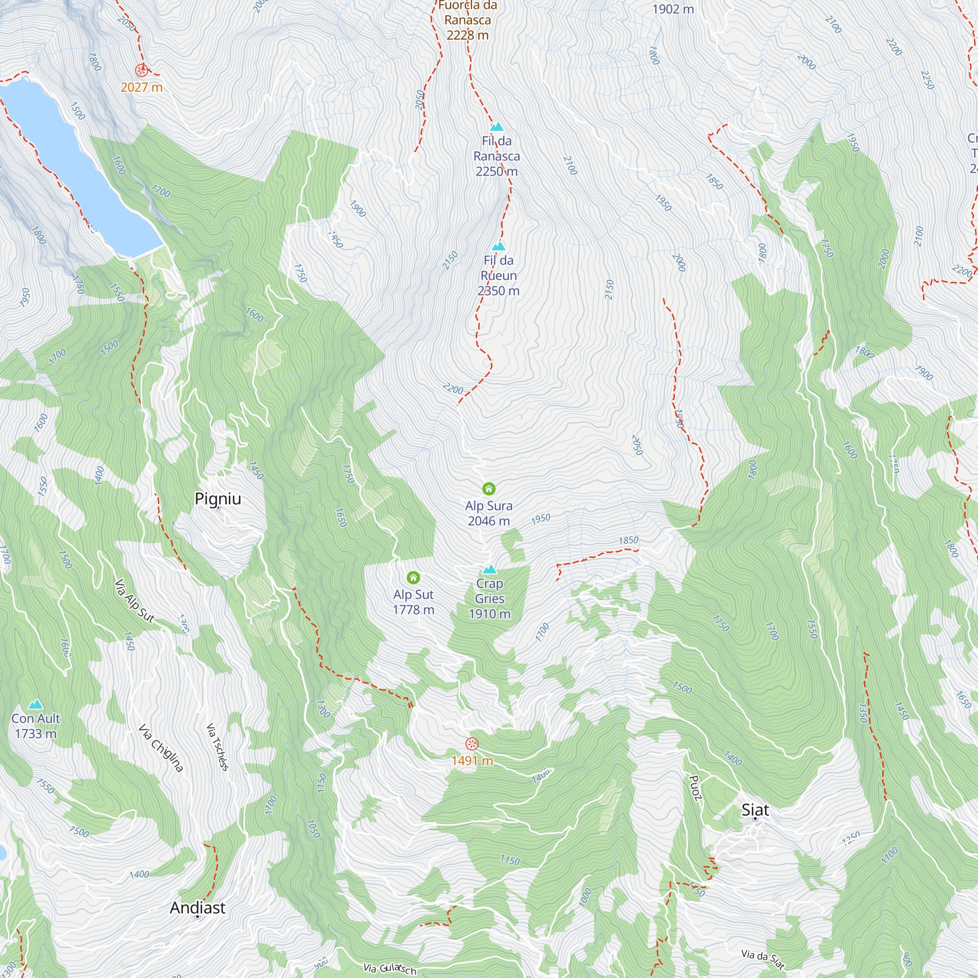 Alp Sura map