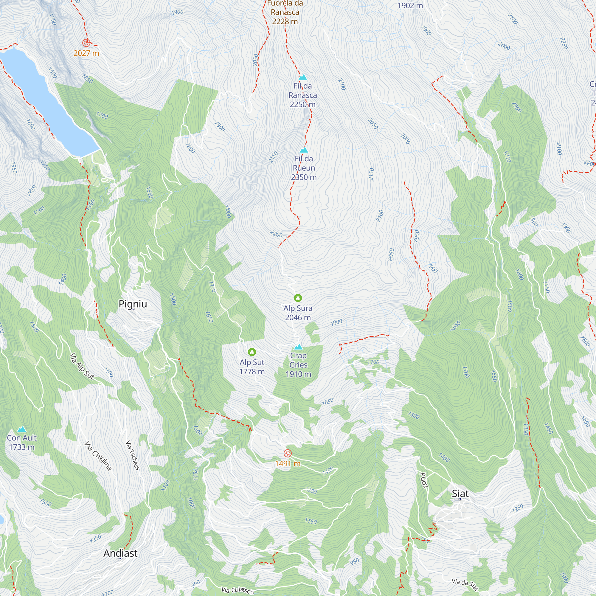 Alp Sura map