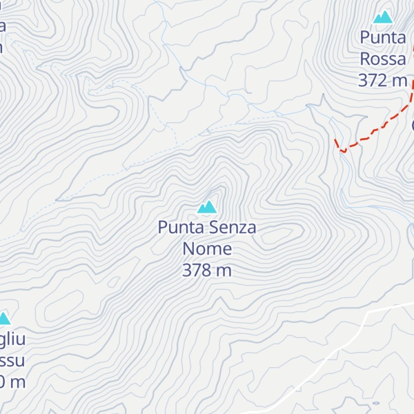 Map of Punta Senza Nome