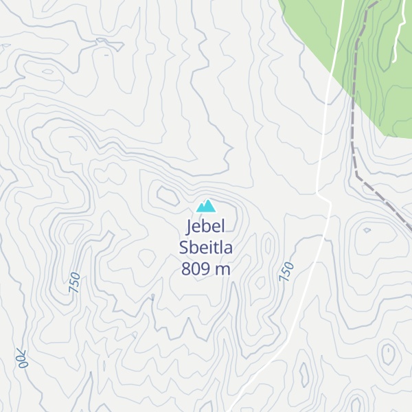 Map of Jebel Sbeitla