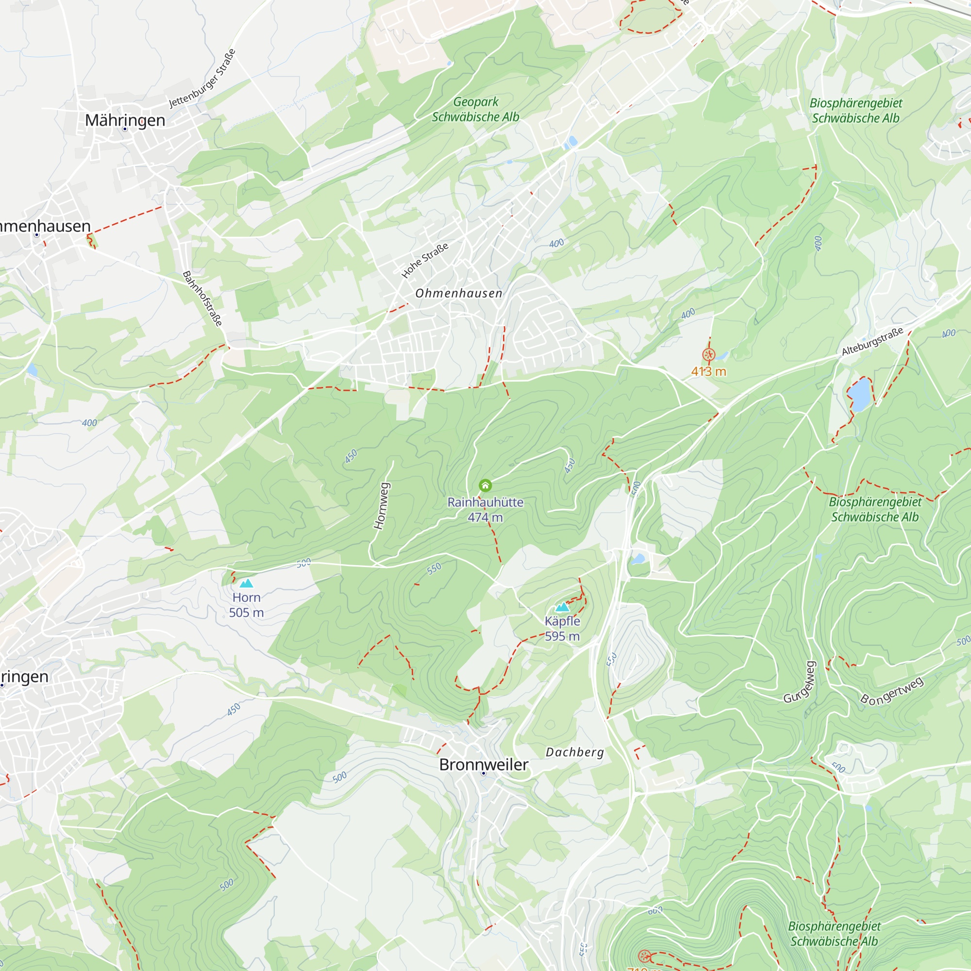 Rainhauhütte map