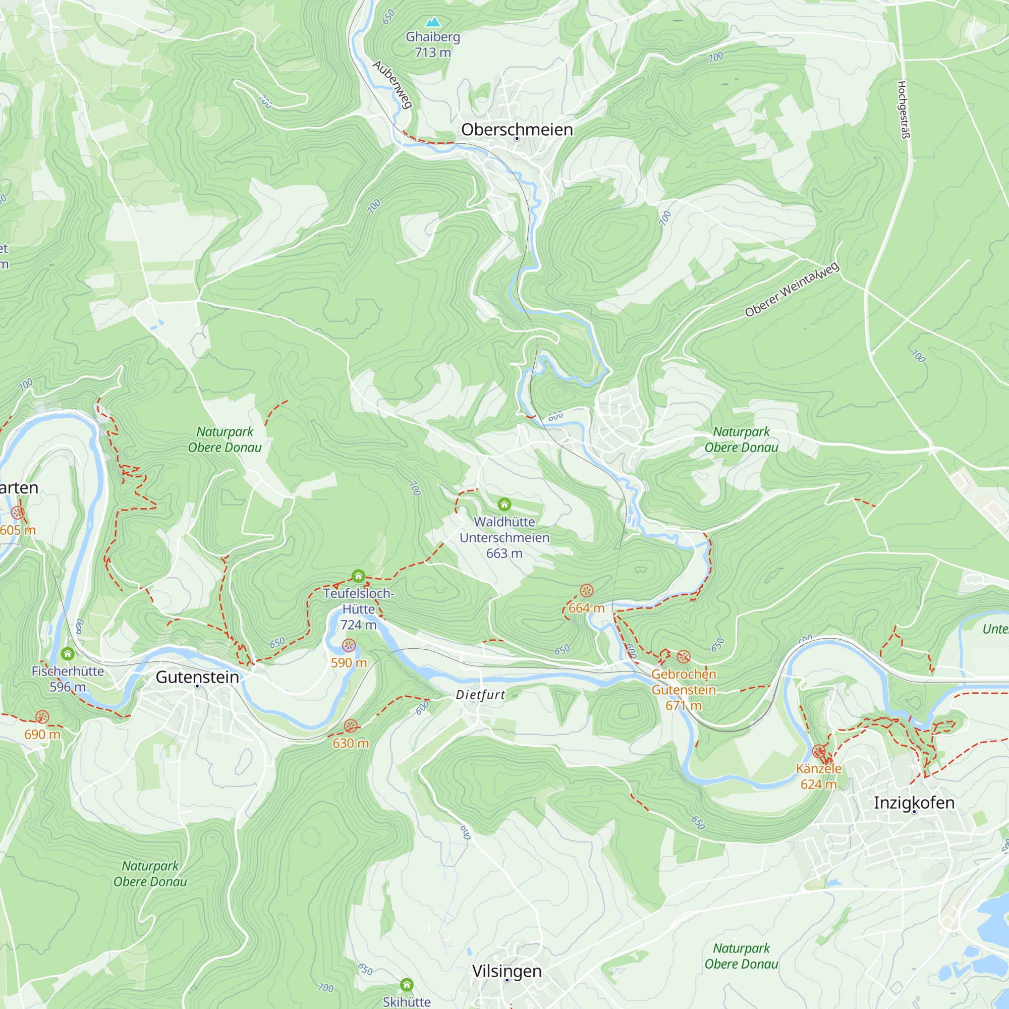 Waldhütte Unterschmeien map