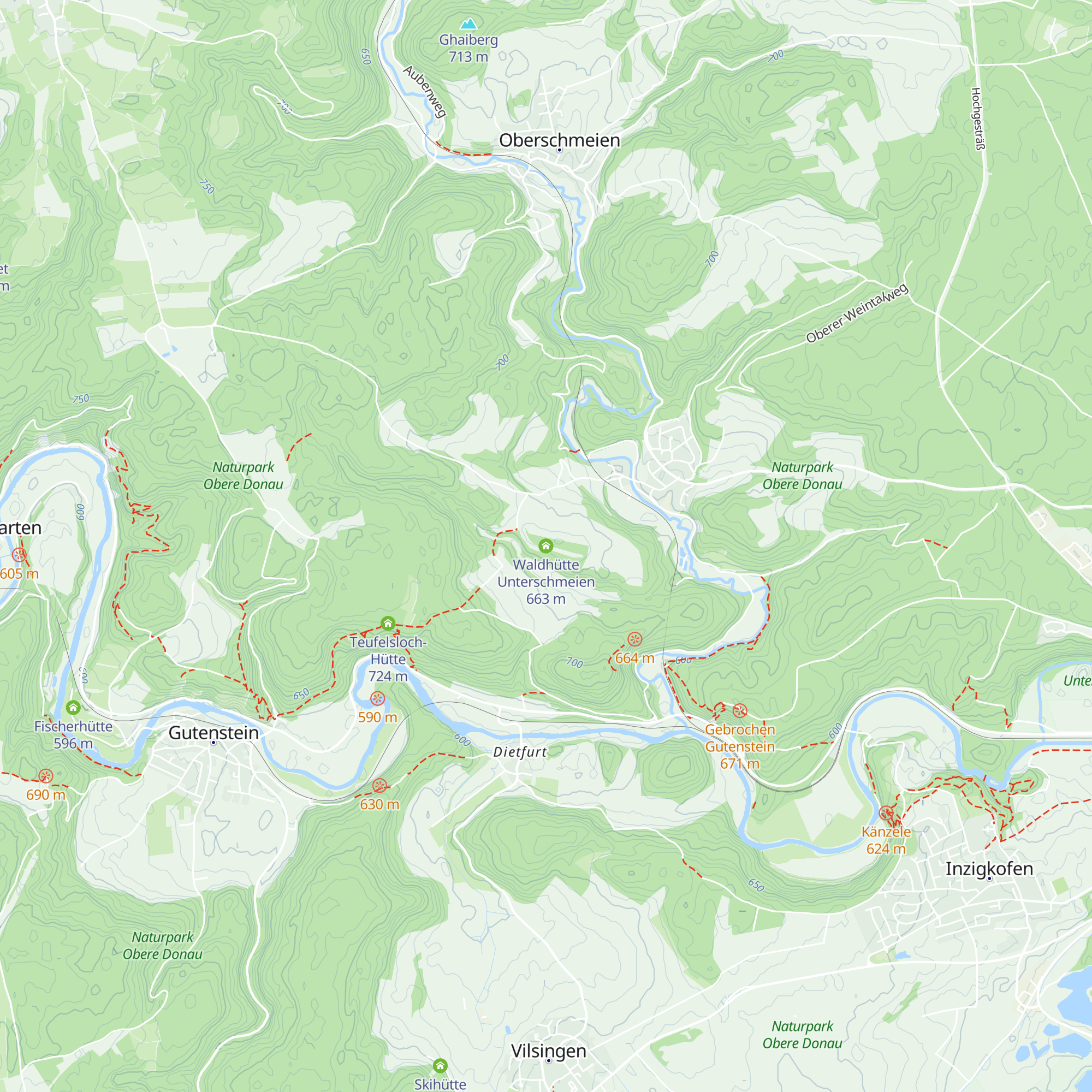 Waldhütte Unterschmeien map