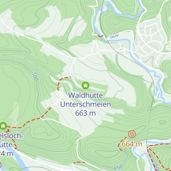 Map of Waldhütte Unterschmeien
