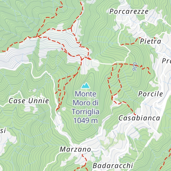 Map of Monte Moro di Torriglia