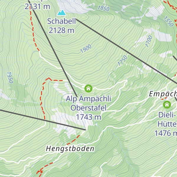 Map of Alp Ämpächli Oberstafel