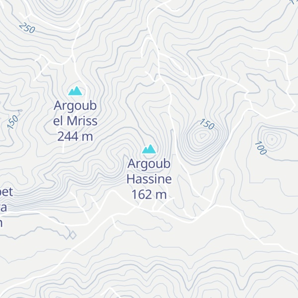 Map of Argoub Hassine