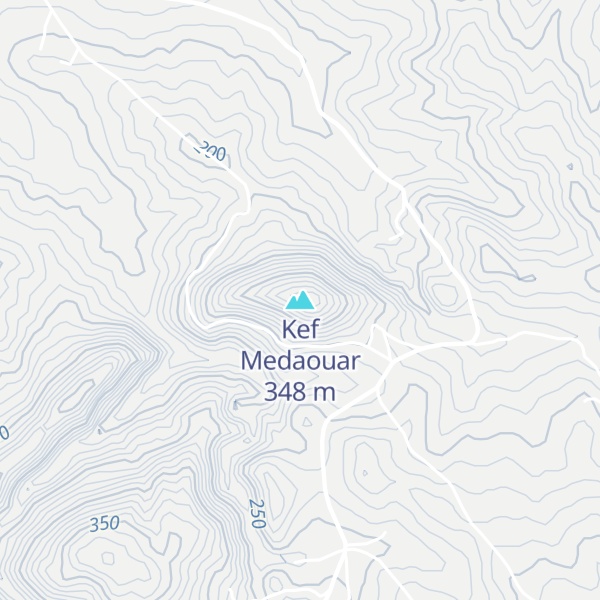 Map of Kef Medaouar