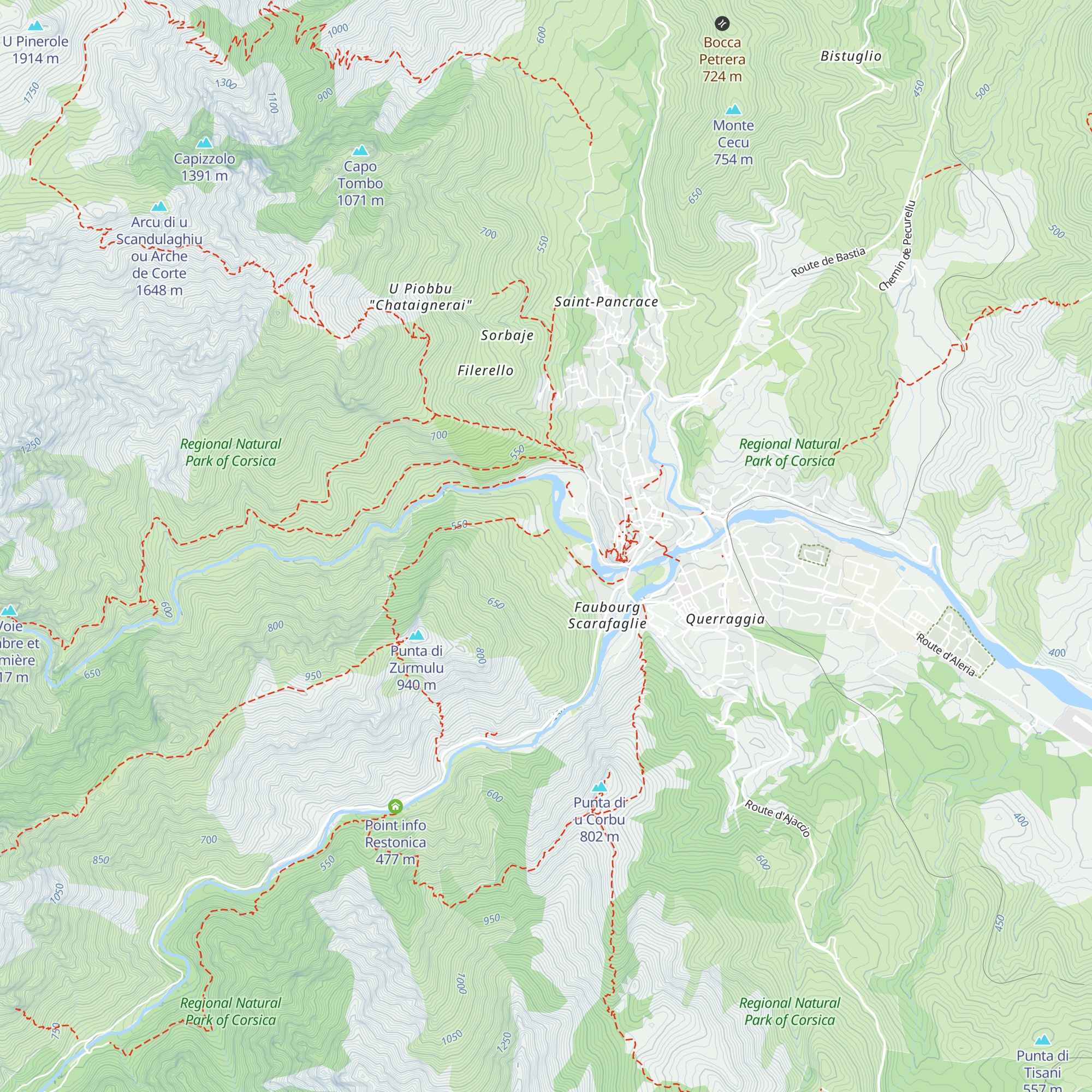 Gîte d’étape U Tavignanu map