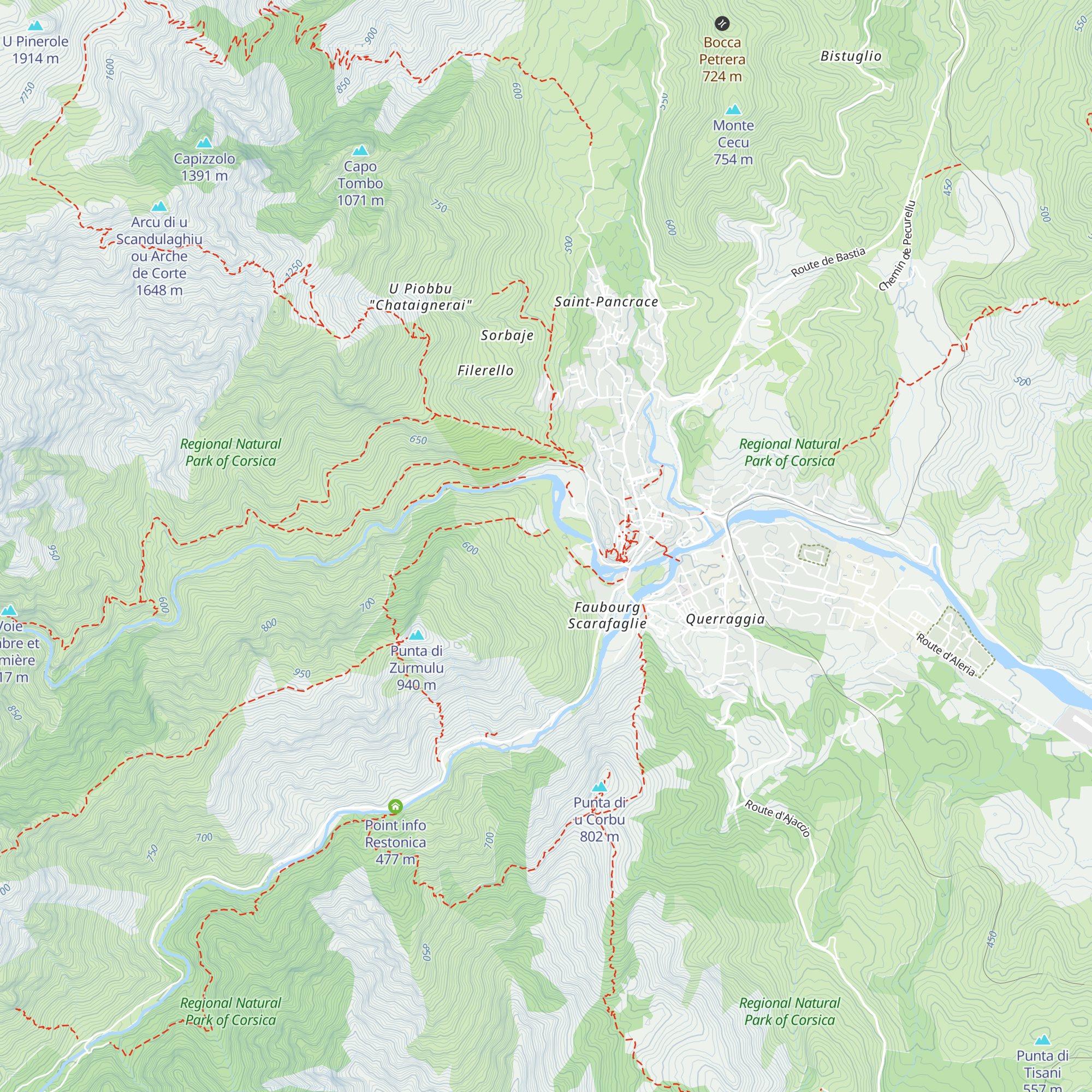 Gîte d’étape U Tavignanu map