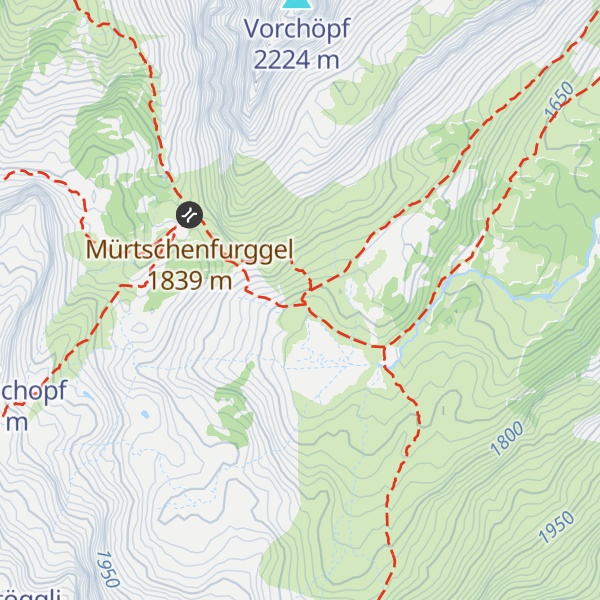Map of Mürtschenalp Oberstafel
