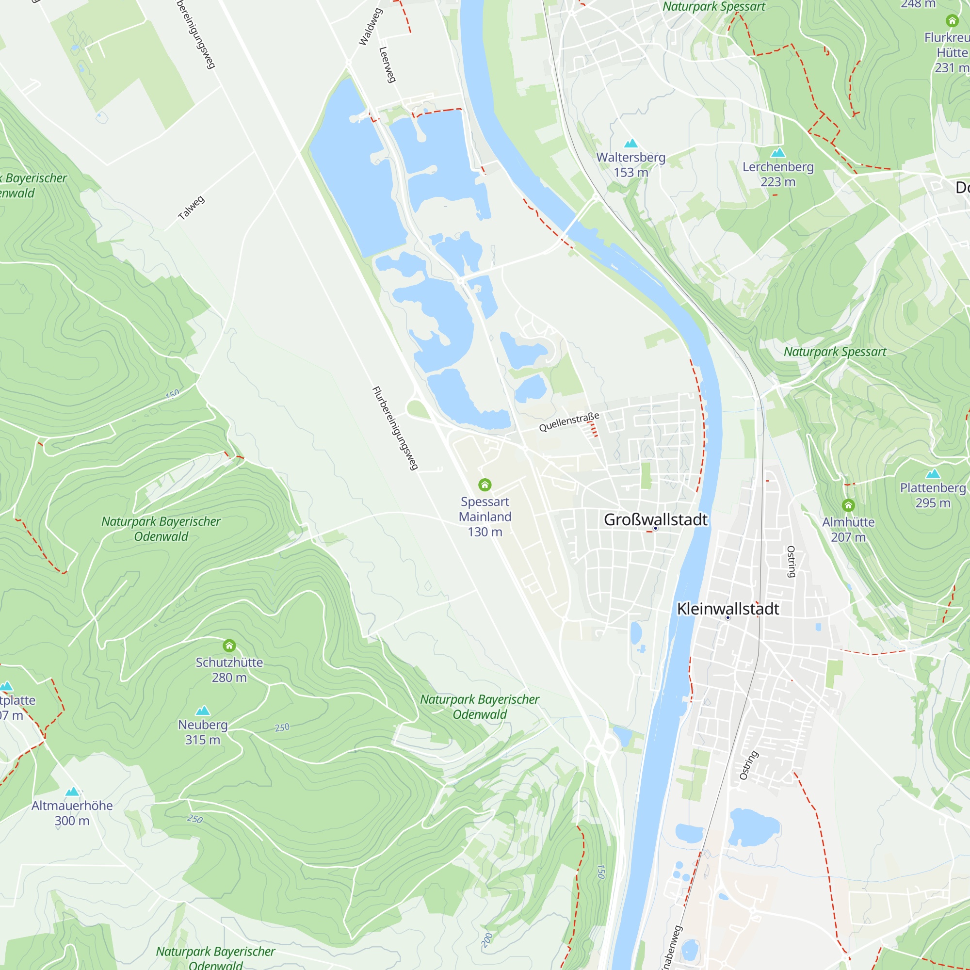 Spessart Mainland map