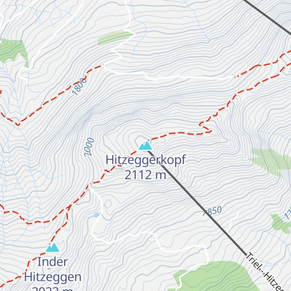 Map of Hitzeggerkopf