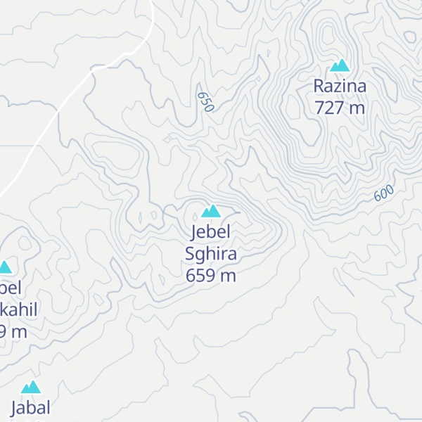 Map of Jebel Sghira