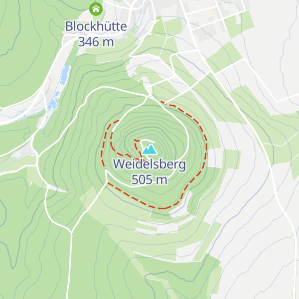 Map of Weidelsberg