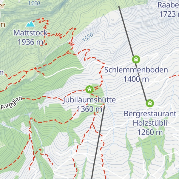 Map of Jubiläumshütte