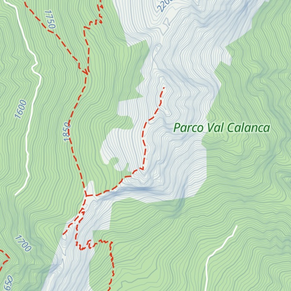 Map of Piz di Rüss - Cima Croce