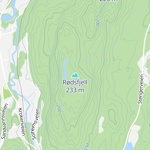 Map of Rødsfjell