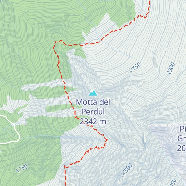 Map of Motta del Perdül