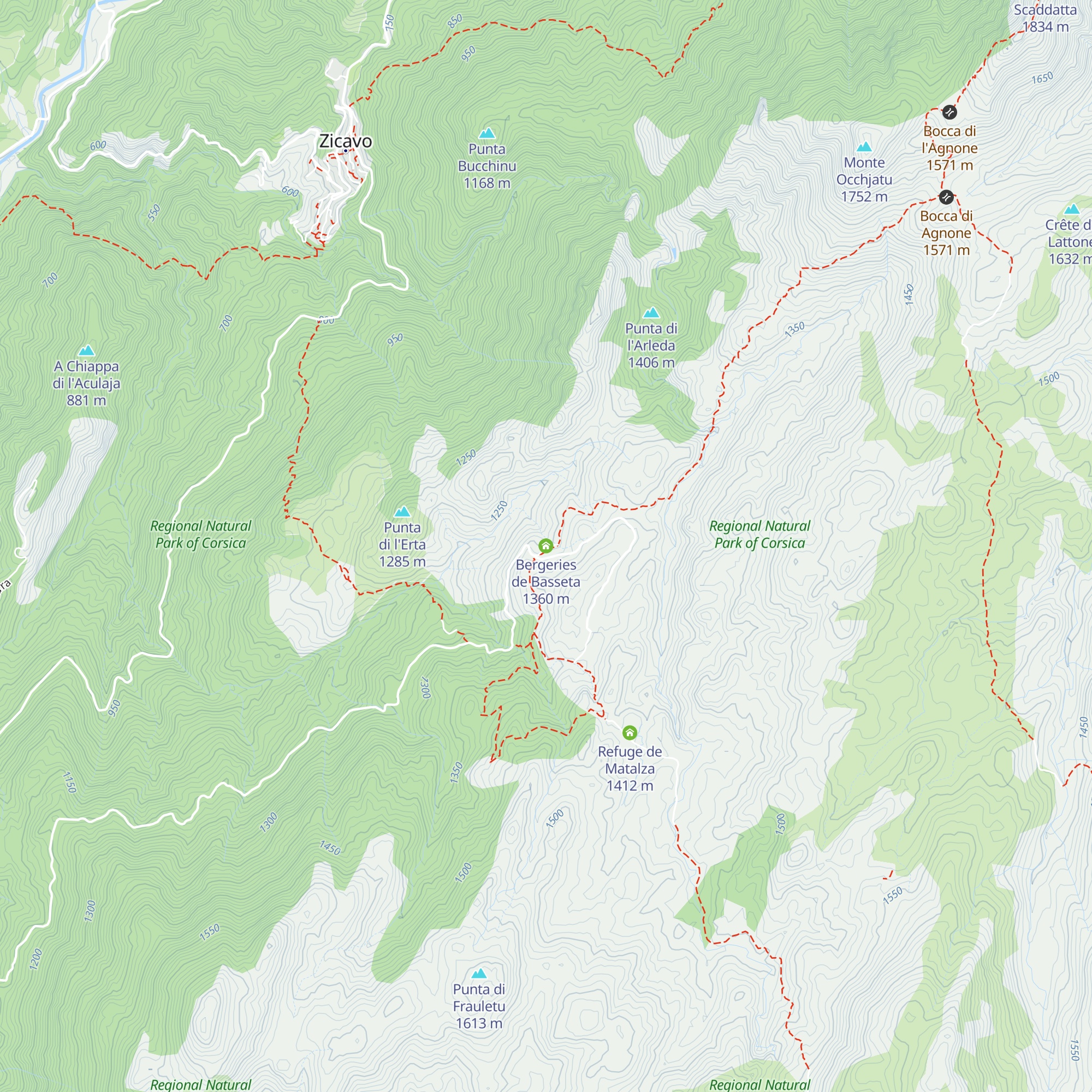 Bergeries de Basseta map
