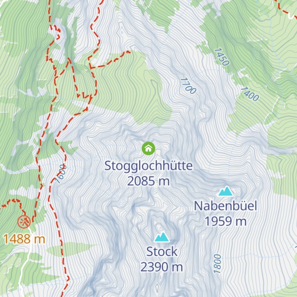 Map of Stogglochhütte