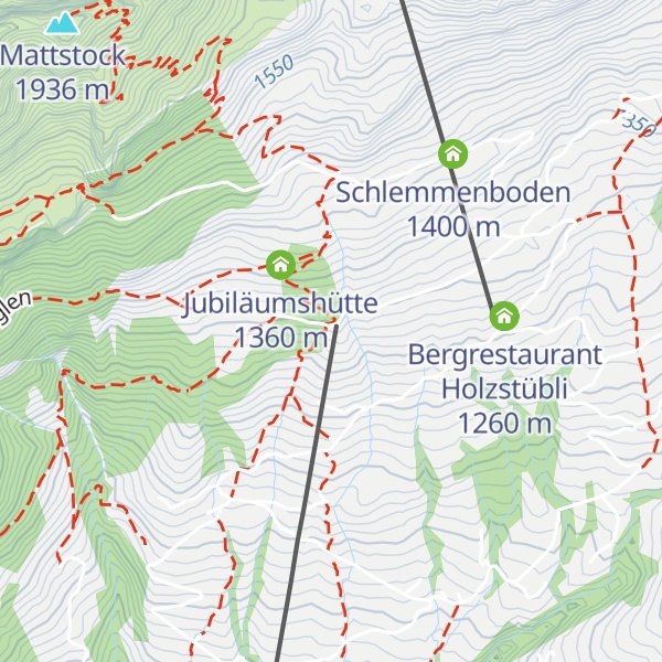 Map of Restaurant Walau Amden
