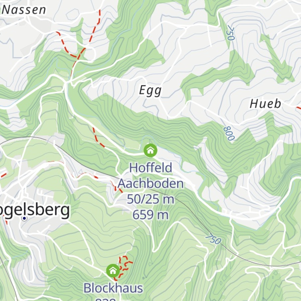 Map of Hoffeld Aachboden 50/25 m