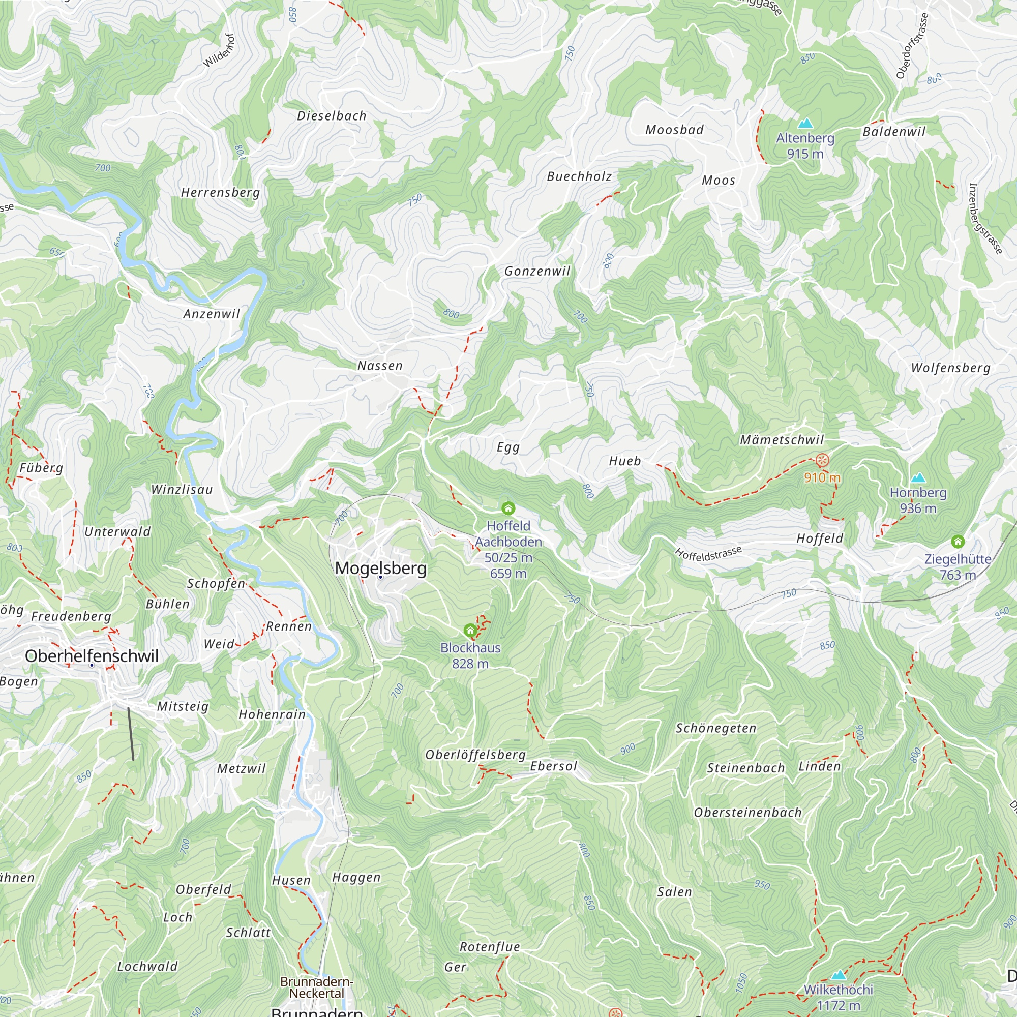 Hoffeld Aachboden 50/25 m map